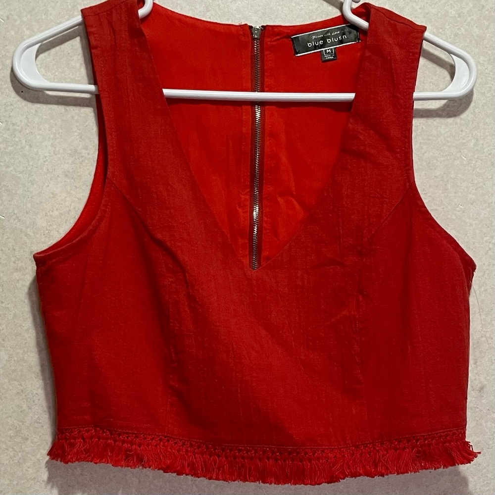 Blue Blush Sleeveless Top